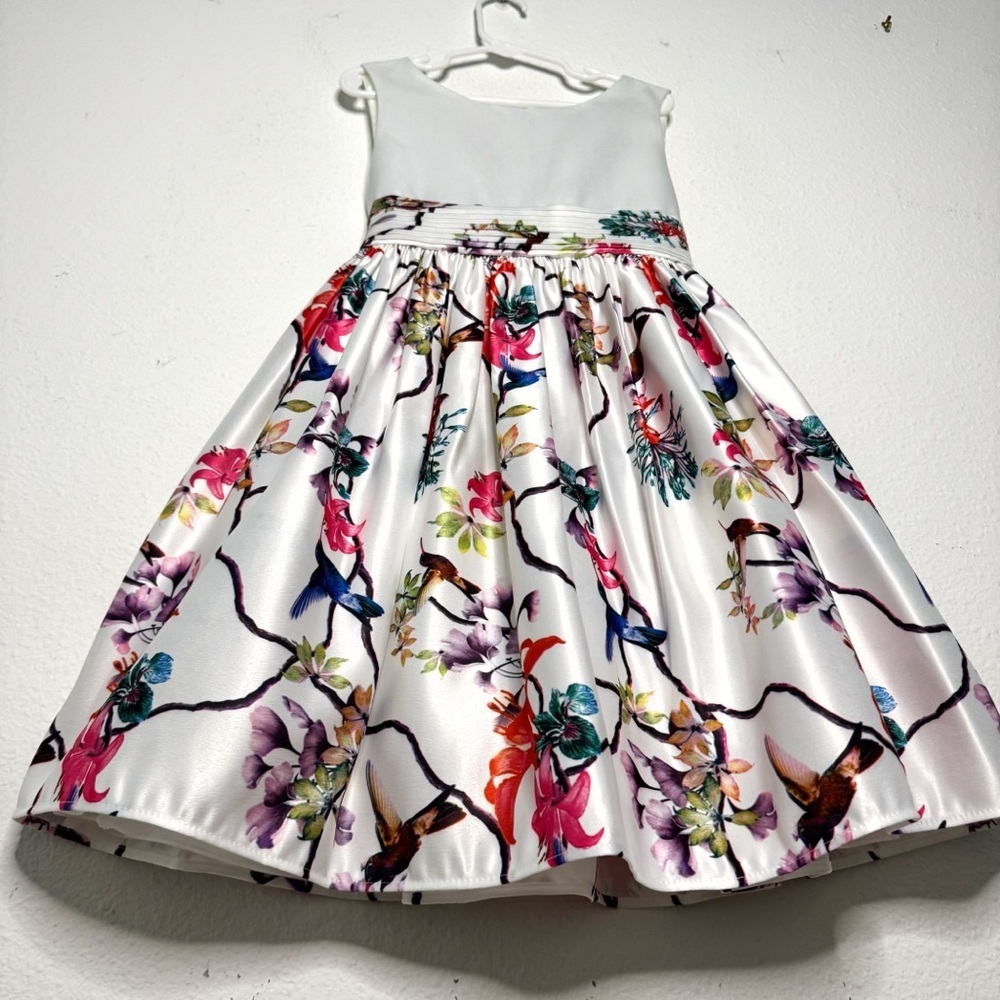 My Princess Wear girls floral birds white multicolor formal dress size 6x NWOT - Picture 5 of 11